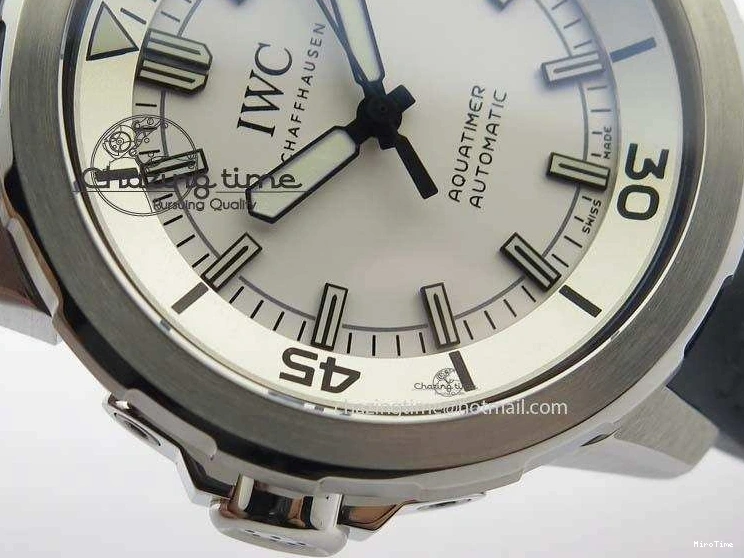 MIROTIME 0214 TechFriendly Aquatimer Automatic SS IW329003 V6F 1:1 Best Edition On Black Rubber Strap MIYOTA 7271